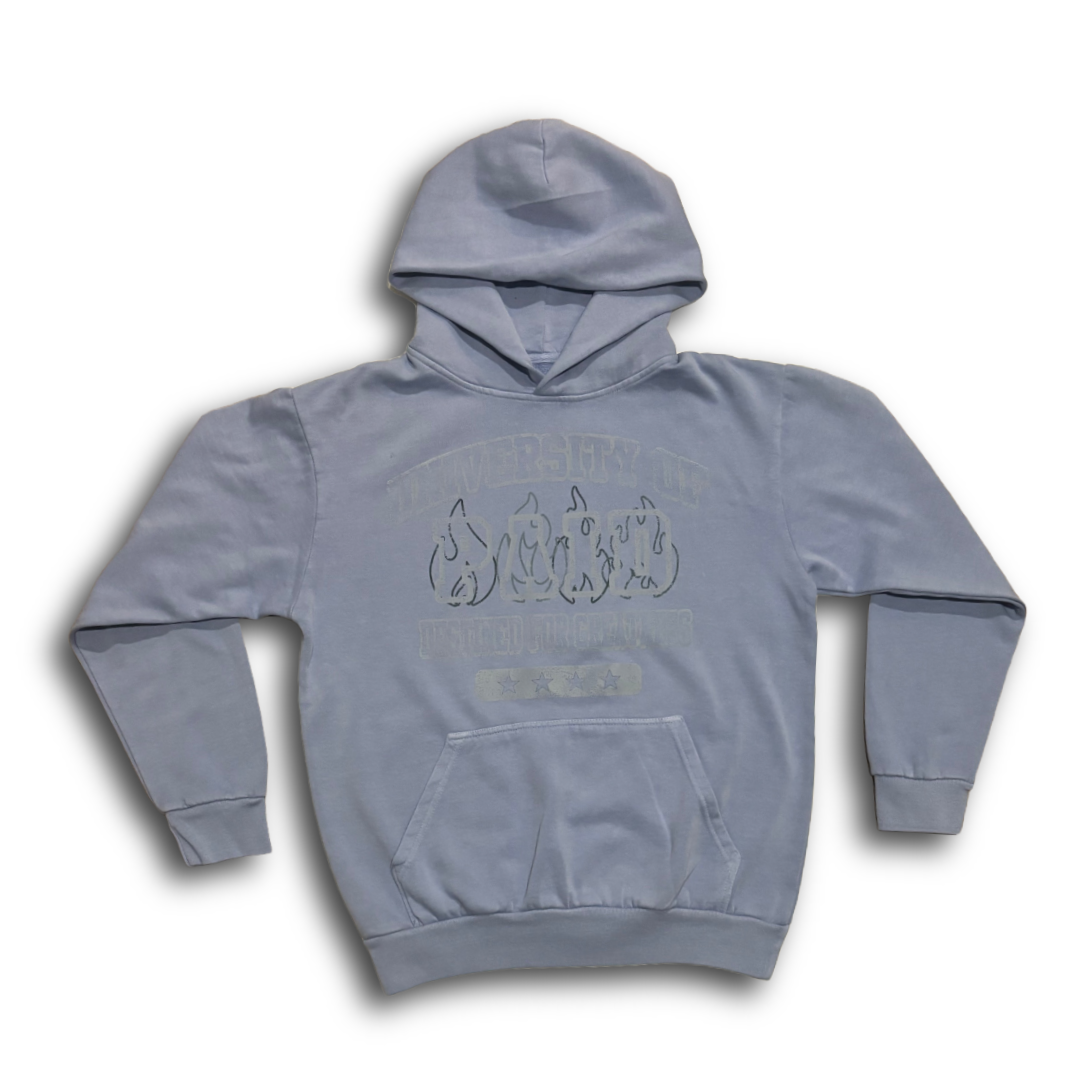 "UNIVERSITY OF PAID" SOLID HOODIE