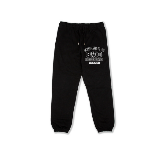 "UNIVERSITY OF PAID" SOLID SWEATPANTS